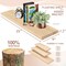 Sorbus Wood Floating Shelves for Wall - 35” Solid Wood Wall Shelves for Bathroom Decor, Books, Bedroom & Living Room - Set of 2 Black Wall Mounted Kitchen Shelves - Durable 100% Premium Solid Pine
